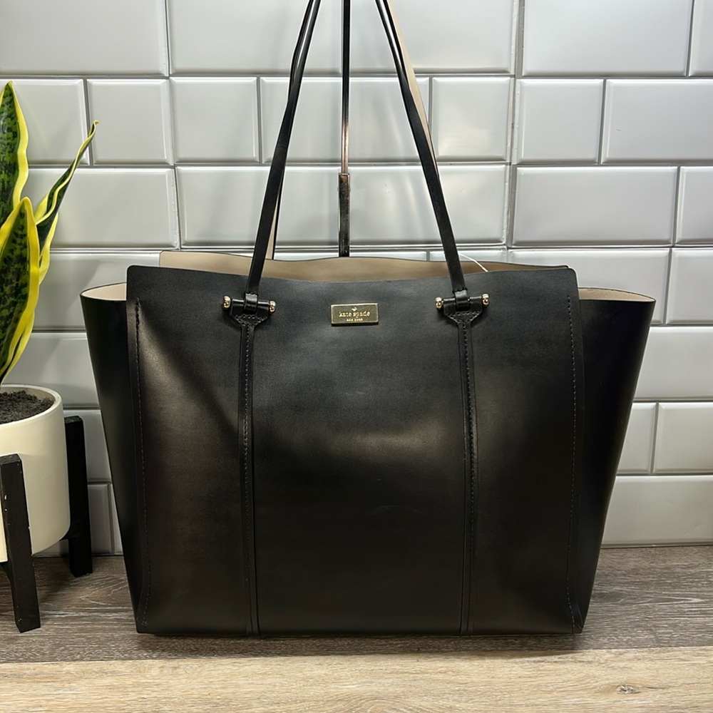 kate spade Black Leather Tote